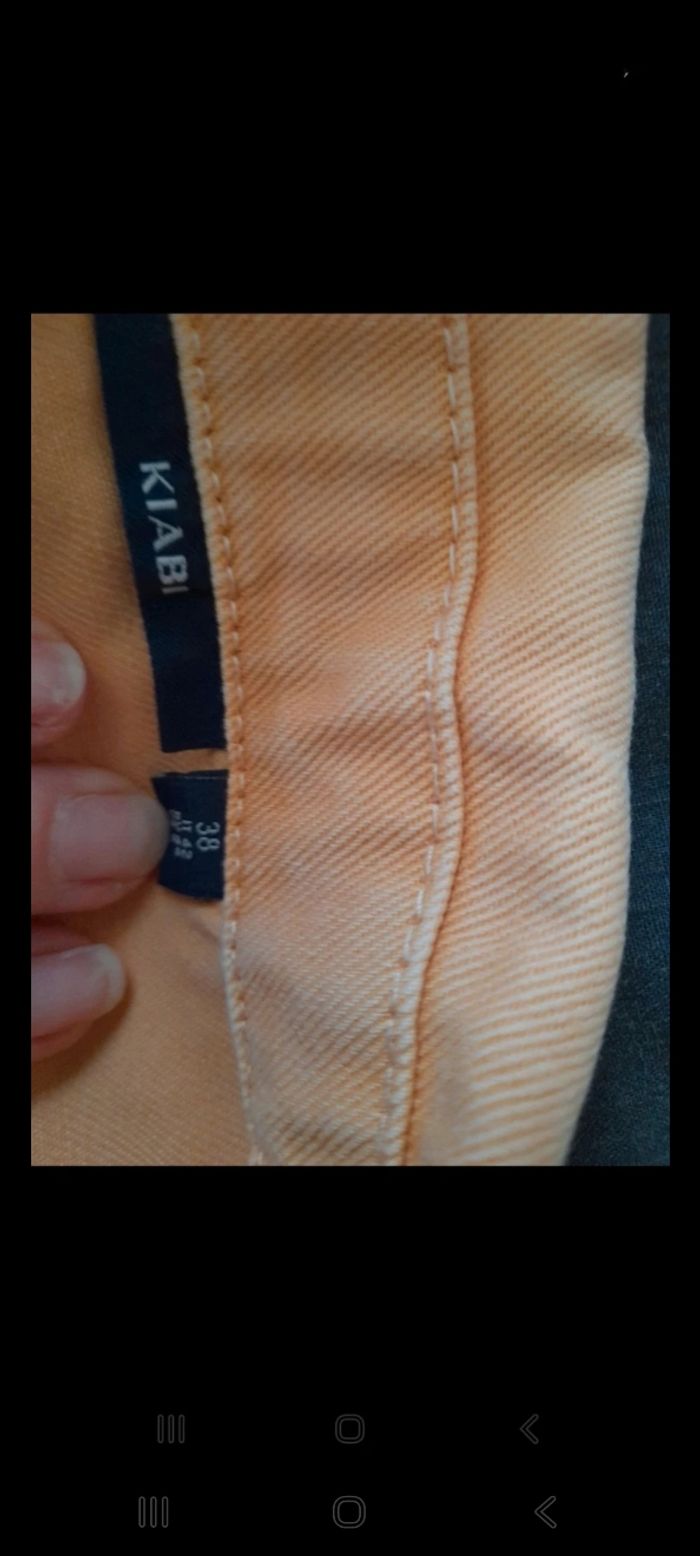 Veste jean (abricot) - photo numéro 2
