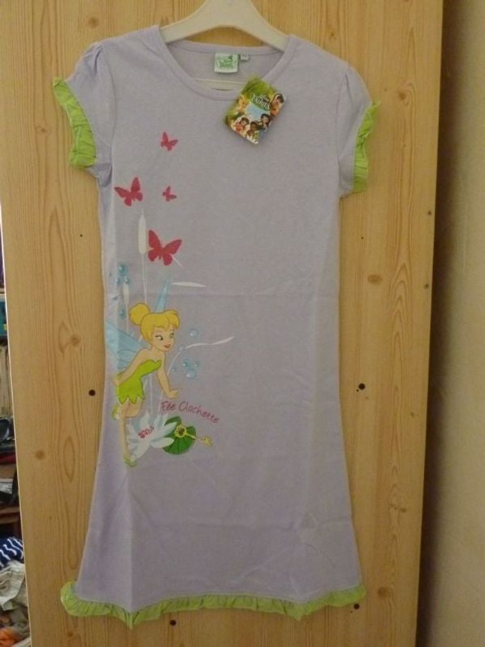 Chemise de nuit manches courtes Disney fairies 10 ans NEUF
