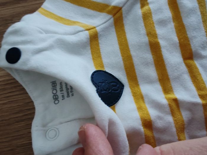 Tee shirt manche longue bébé 1 mois obaibi - photo numéro 2