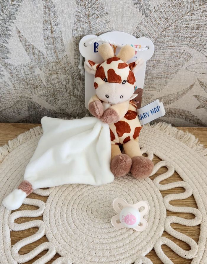 Doudou Lange Bébé Girafe Baby Nat