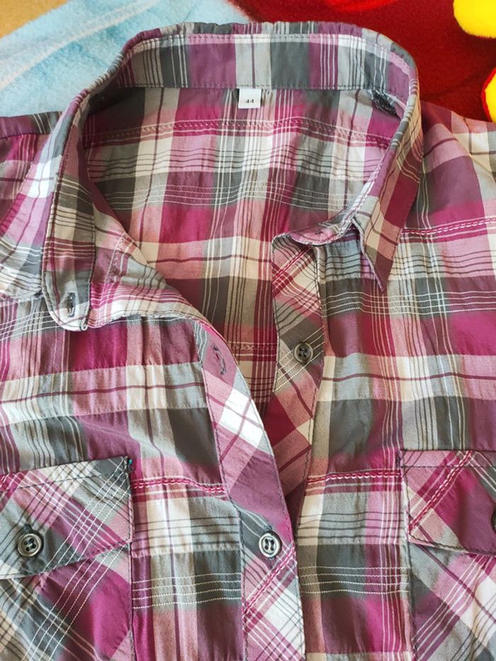 Jolie chemise cintrée femme manches 3/4 taille 44 - photo numéro 3