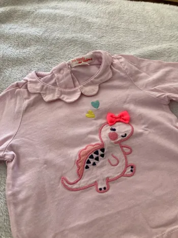 T-shirt dinosaures 6 mois