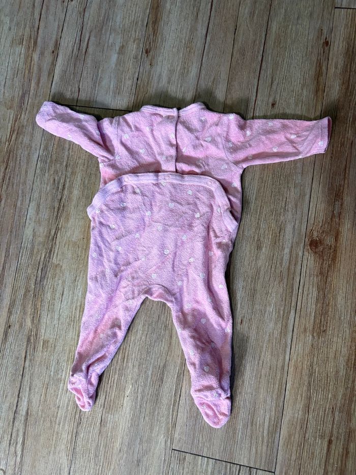 Pyjama 3M tex rose cœurs - photo numéro 3
