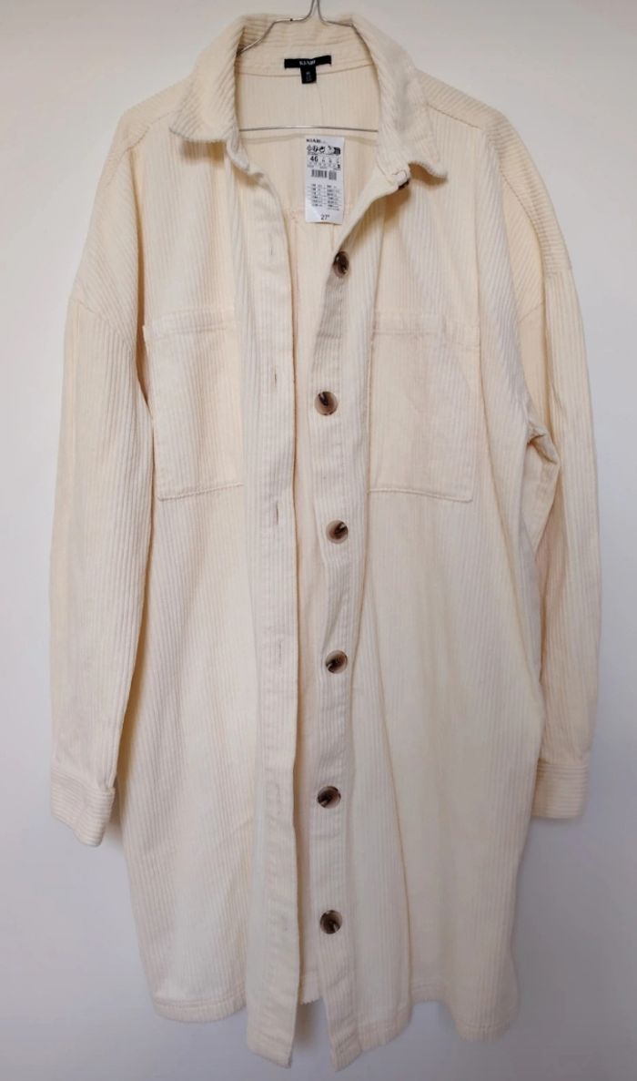 Veste longue velours Neuve