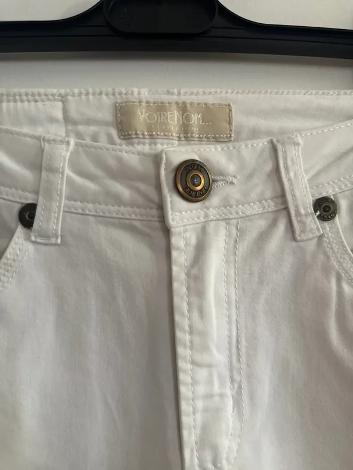 Pantalon blanc, taille 36, Votre Nom - photo numéro 2