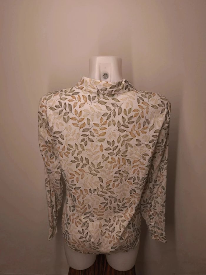 Chemise United Colors of Benetton Femme Taille S Blanc motifs - photo numéro 2