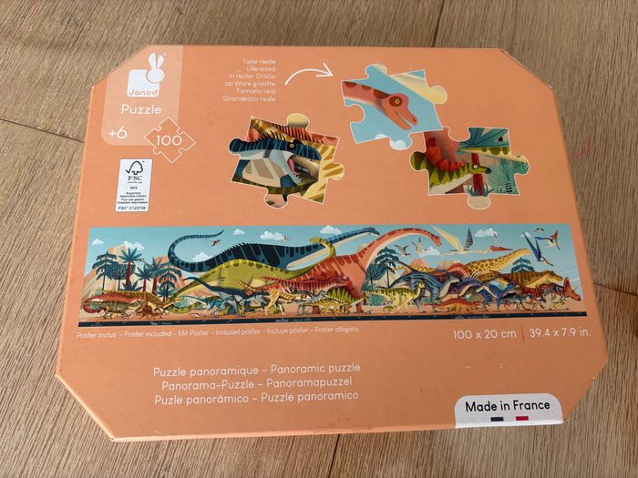 Puzzle dinosaures Janod 100 pièces - photo numéro 3