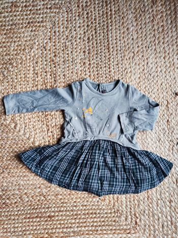 Robe grise catimini fille 12 mois ML