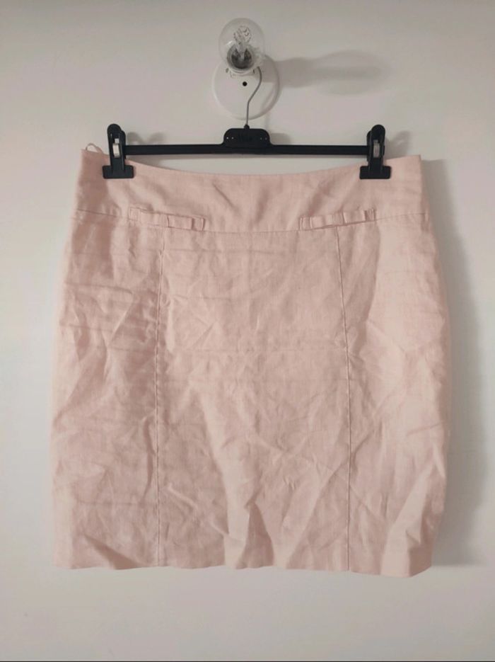 Jupe droite Jacqueline Riu rose saumon - photo numéro 5