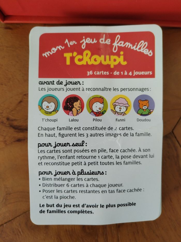 Mon 1er jeu de familles T'choupi 3ans + - photo numéro 2