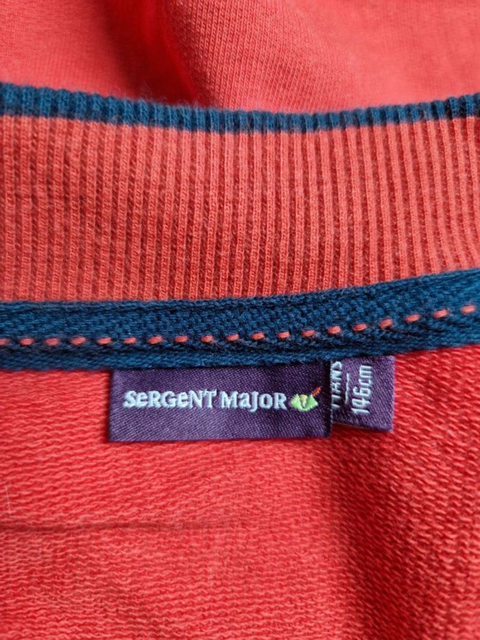 Gilet zippé Sergent Major rouge 11 ans - photo numéro 6