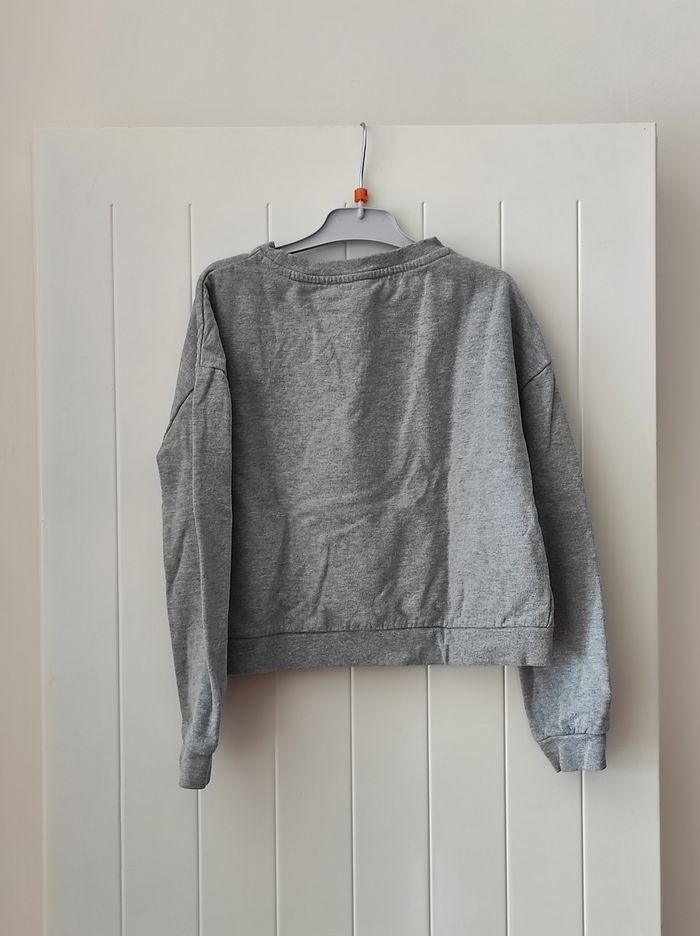 🍪 Sweat court fille – 10 ans – Motif pain d’épice - photo numéro 3