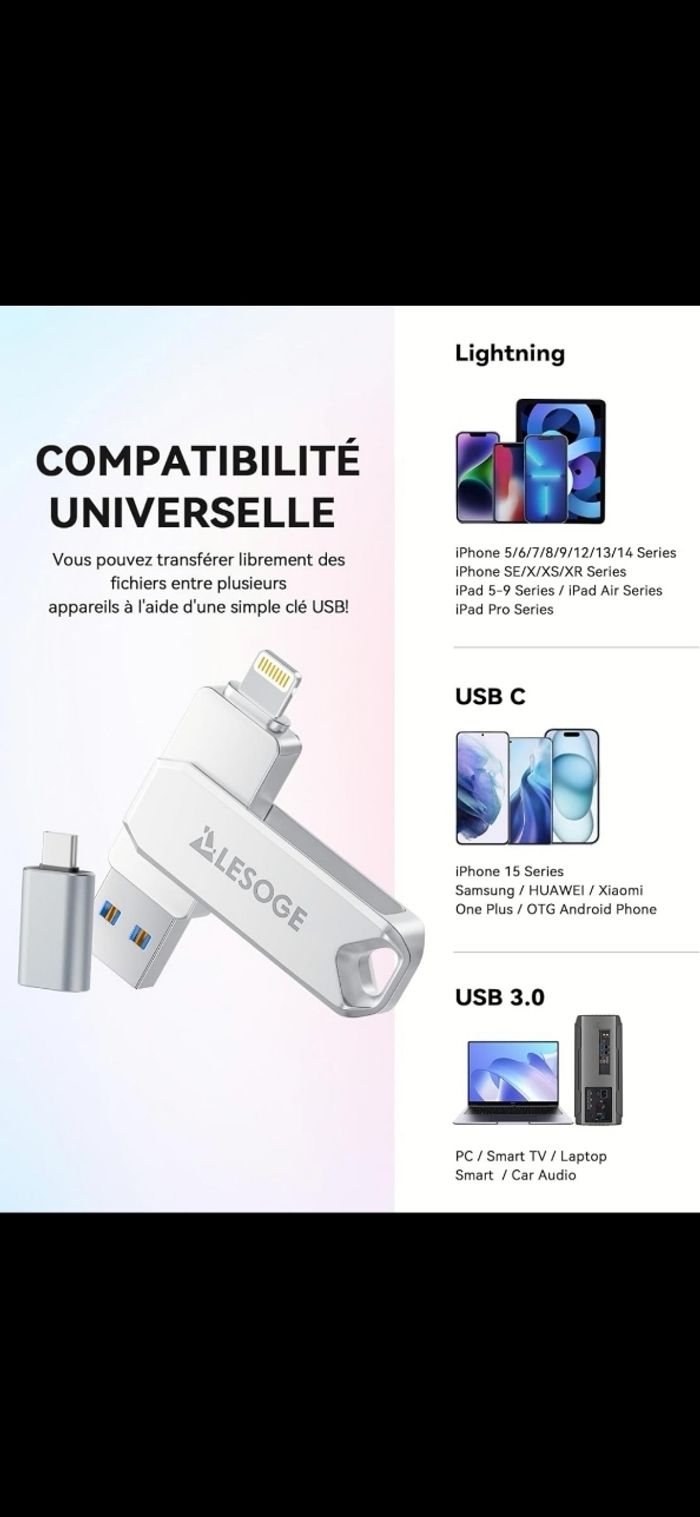 CLÉ USB POUR TÉLÉPHONE - photo numéro 9