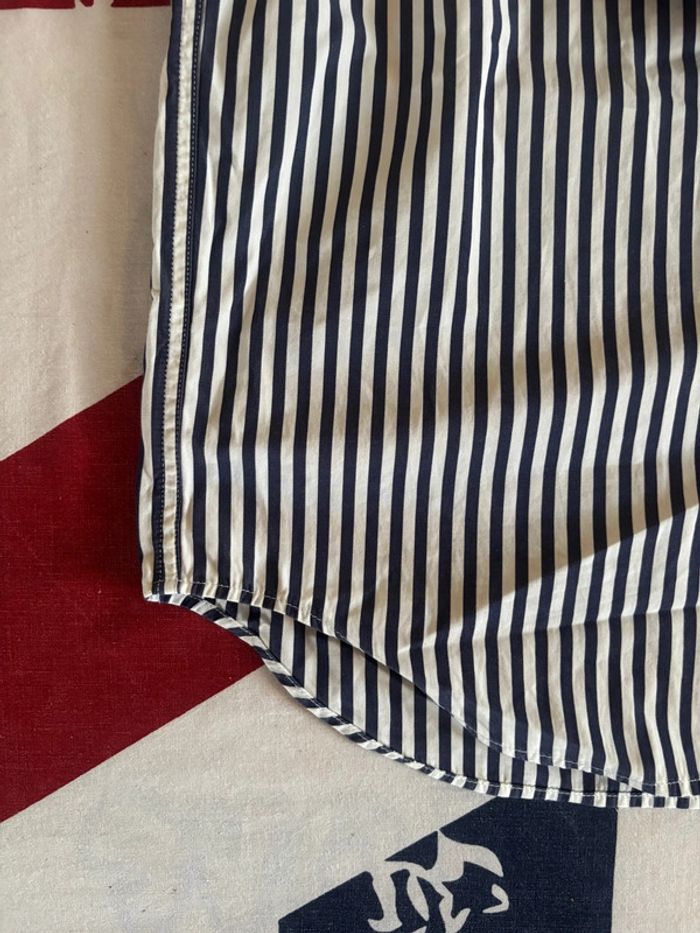 Chemise Eden Park rayée blanche et bleu - Taille L - photo numéro 13