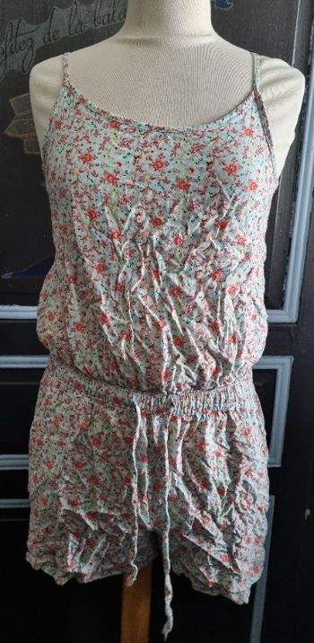 Combi-short à motif fleurs 40