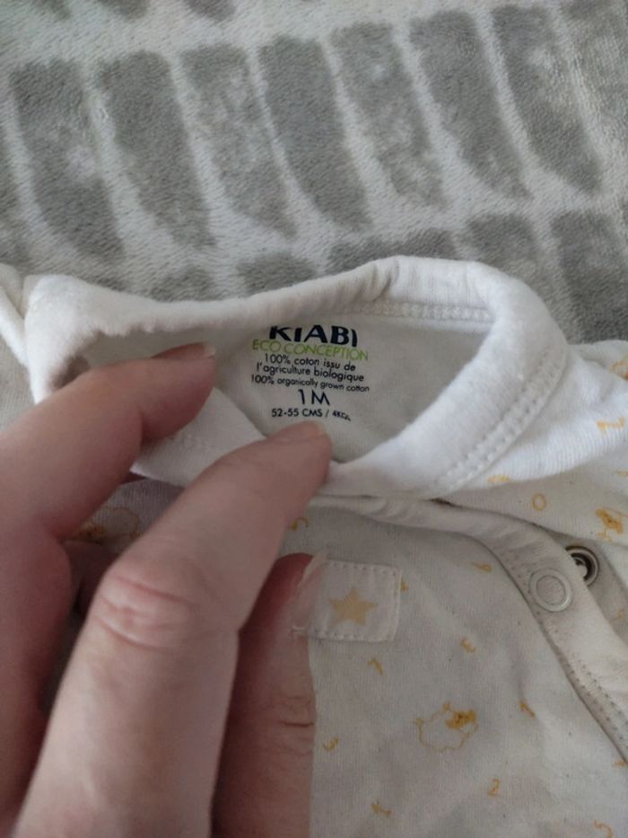 Lot pyjama grenouillère coton Disney tex Kiabi 1 mois - photo numéro 6
