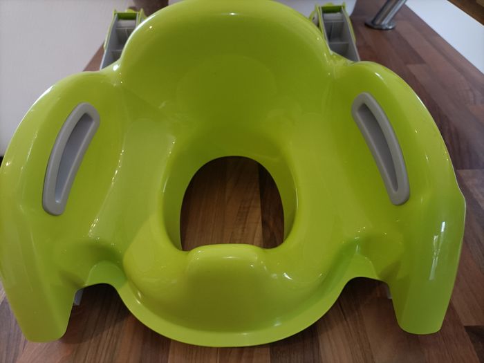 Réducteur wc toilettes marche escalier vert anis gris - photo numéro 4