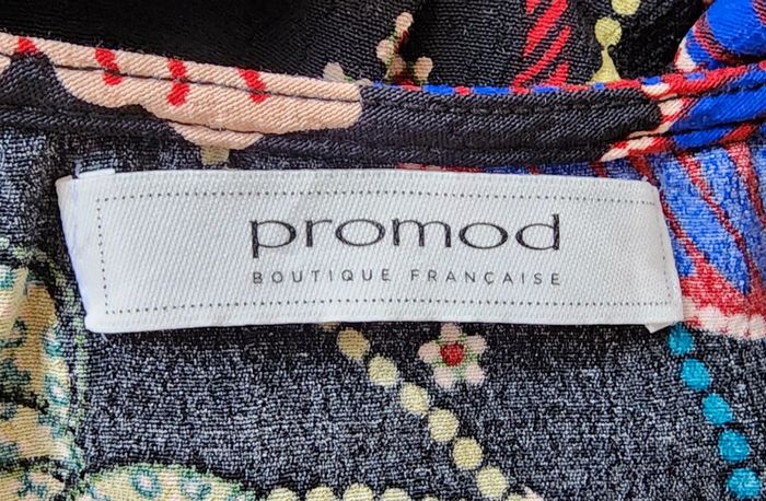 Robe noire à fleurs Promod T.38 - photo numéro 5