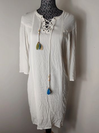 Robe blanche bohème