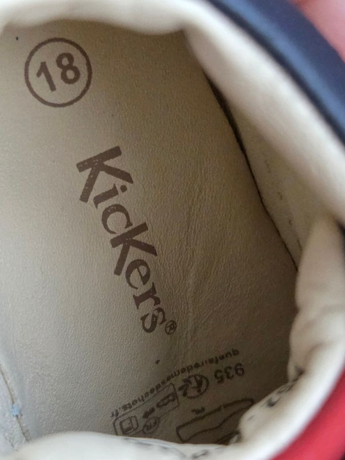 Bottines Kickers garçon en cuir marine 18 - photo numéro 6