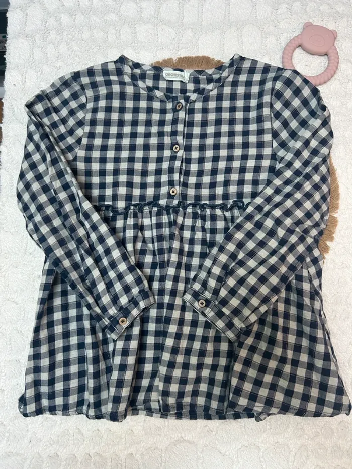 Blouse à carreaux
