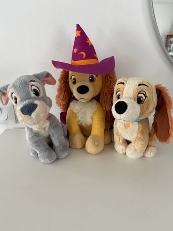 Peluches Disney “La Belle et le Clochard” – Clochard & Lady Magicienne