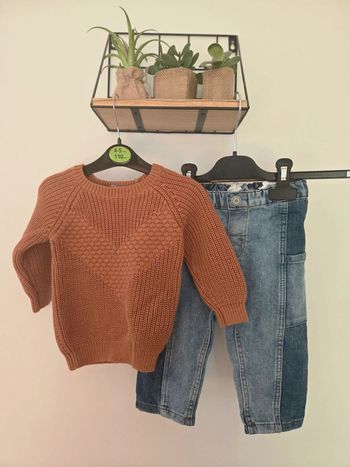 Ensemble pull et jean / Primark et H&M 9/12 mois 👦