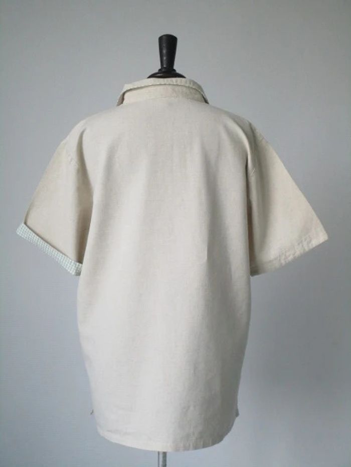 Chemise beige vintage pompe à eau 44 TBE - photo numéro 8