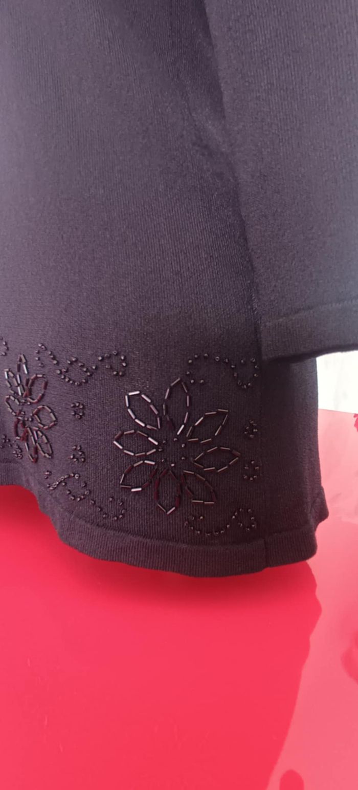 Haut Top T-shirt noir manches 3/4 "M&S mode" Taille EUR M 40/42 - photo numéro 7