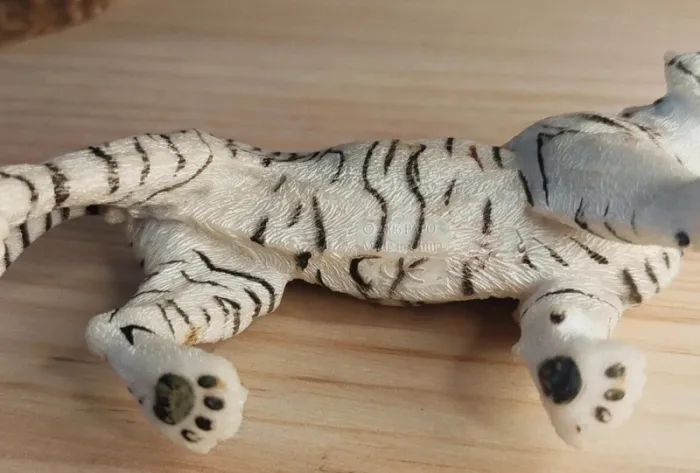 PAPO tigre blanc Figurine félin Animal de la savane - photo numéro 4