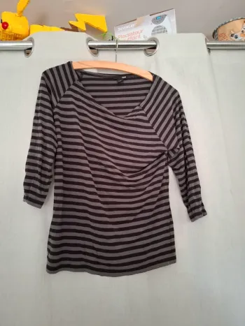 Magnifique maillot manche 3/4 femme demi saison