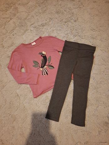 Superbe ensemble jegging et haut 5/6 ans 🌺 tape à l'œil / kiabi 🌺 excellent état