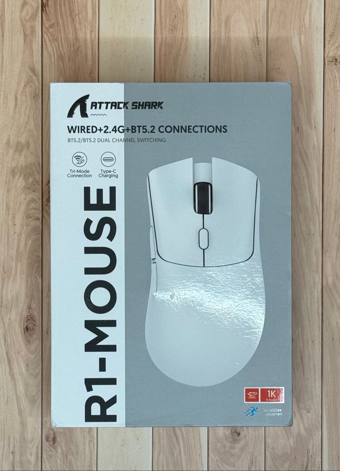 Souris Gamer - Attack Shark R1 - Blanc