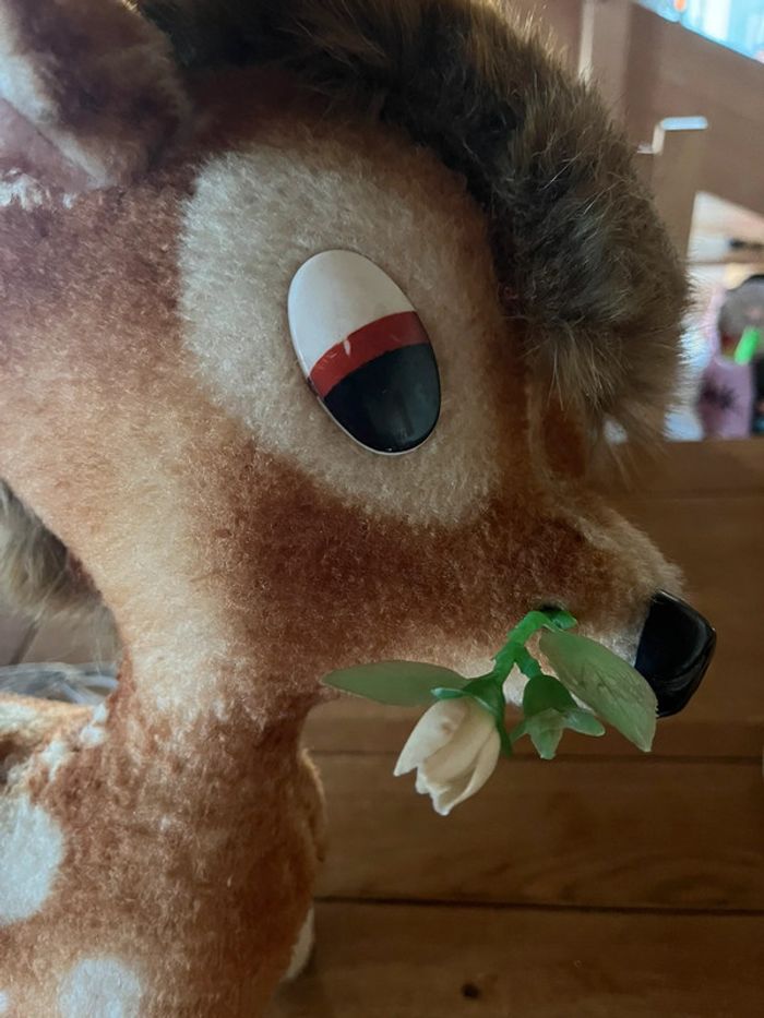 Peluche Bambi vintage 52 cm - photo numéro 6