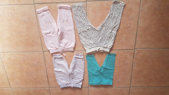 Lot de 4 Pantalons fille 9 mois Tex