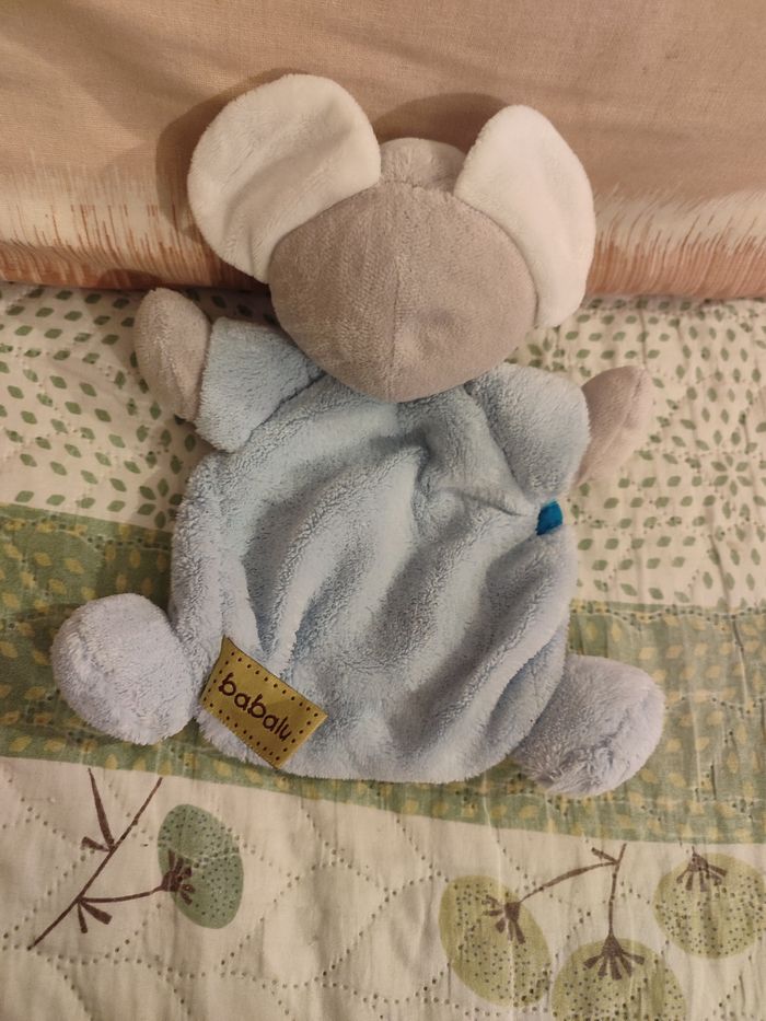 Doudou souris bleue nicotoy - photo numéro 2