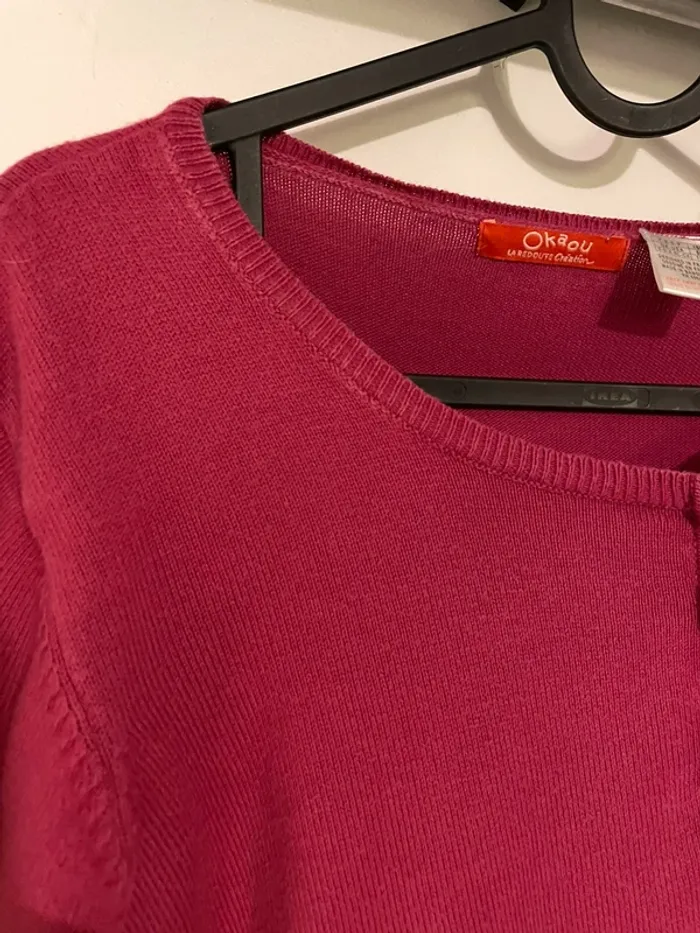 Pull robe rose, dos papillon en bon état taille S - 36 - photo numéro 2