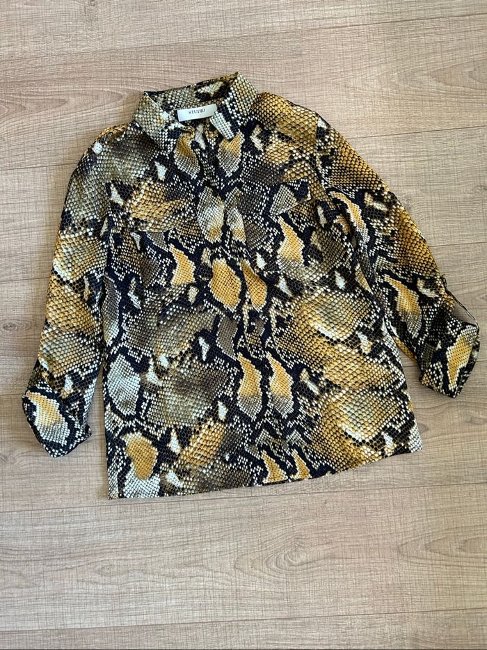 Blouse imprimée à manches longues Only taille 36 jamais portée - photo numéro 7