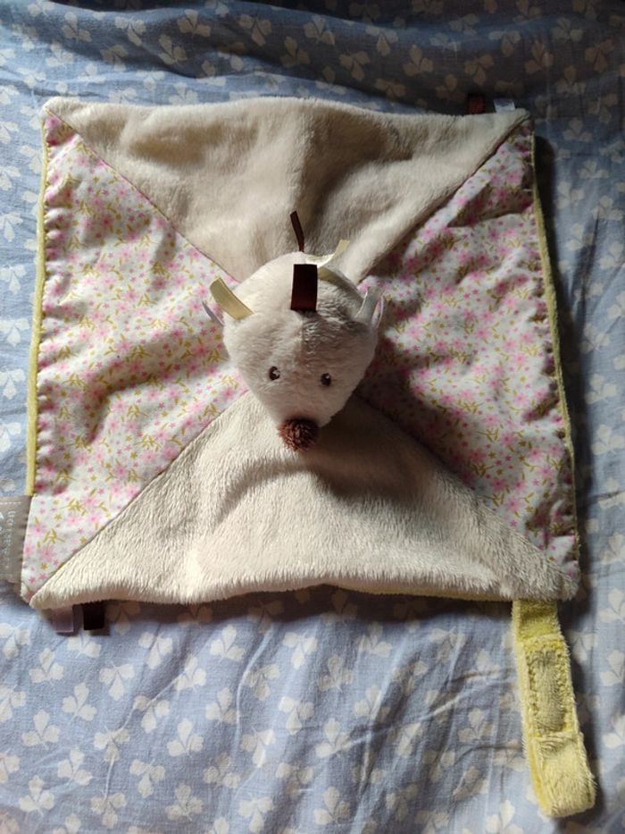 Doudou hérisson fleurs roses bebe9