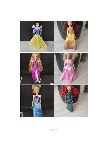 Lot 6 poupées Disney