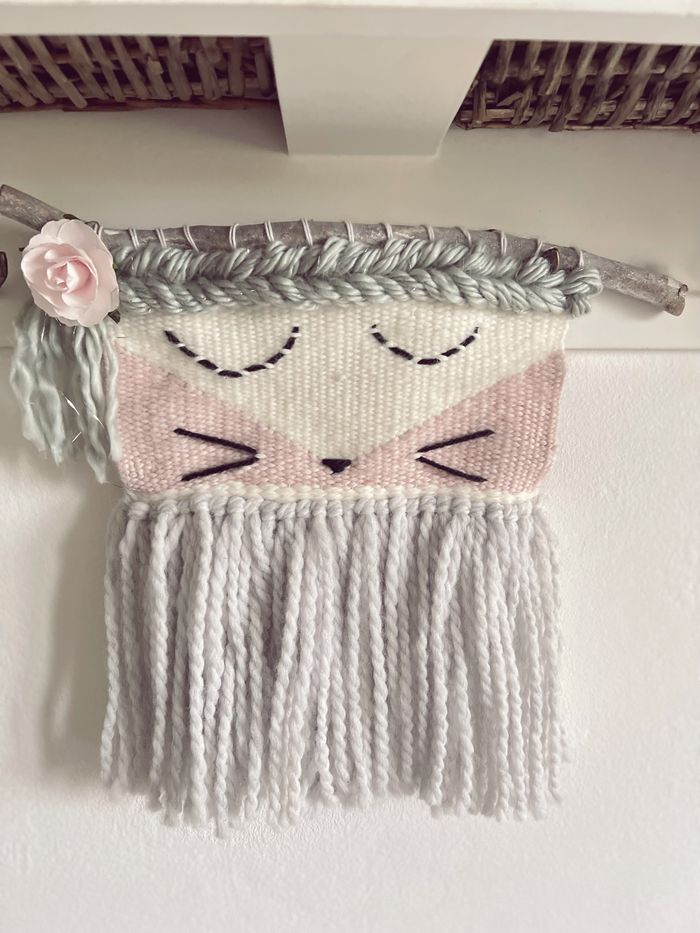 Décoration murale tissage laine - photo numéro 3