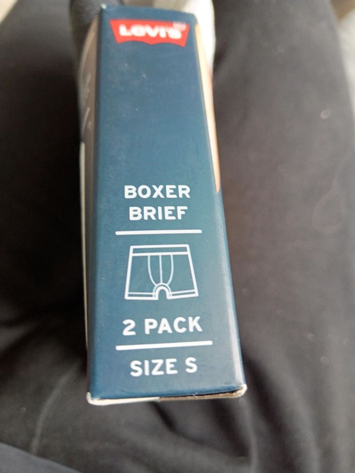 Boxers LEVIS en coton côtelé taille S coloris noir et gris - photo numéro 4