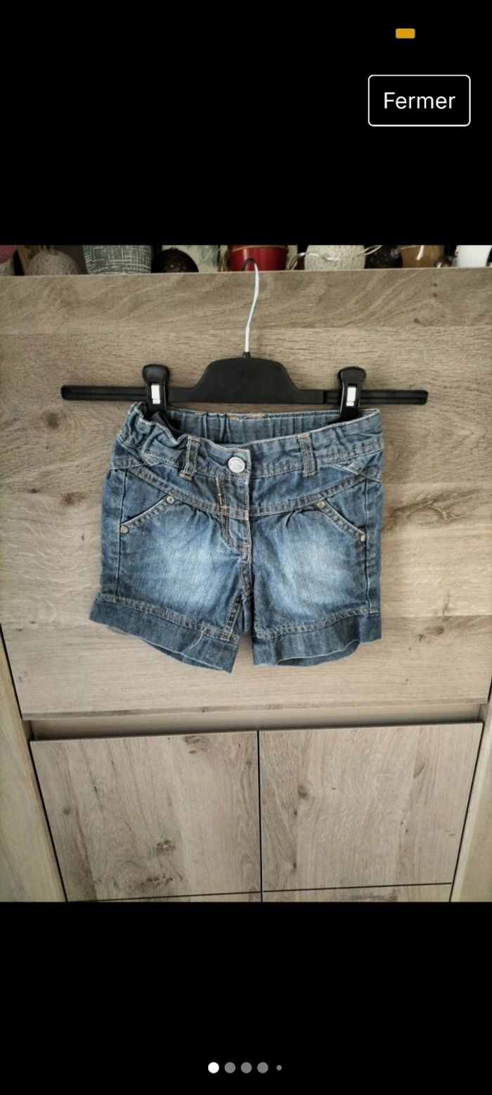Short en jeans