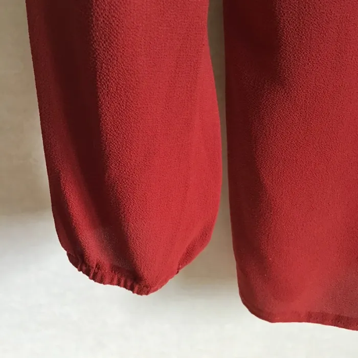 Blouse dentelle AKOZ rouge taille 40 - photo numéro 7