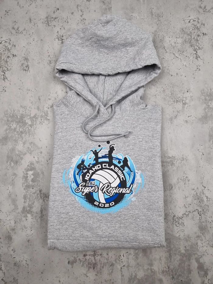 Pull capuche universitaire gris, M Hommes - photo numéro 2