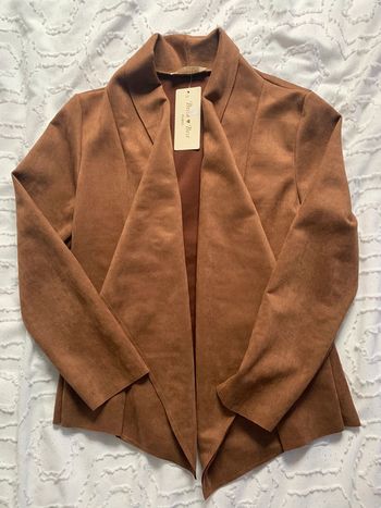 Veste en daim marron