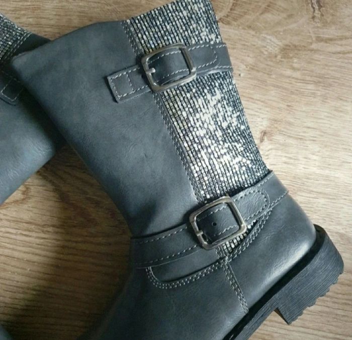 🩷 Bottes effet cuir avec boucles et strass Orchestra Pointure 24 neuve #emyfleury_pointure24fille - photo numéro 10