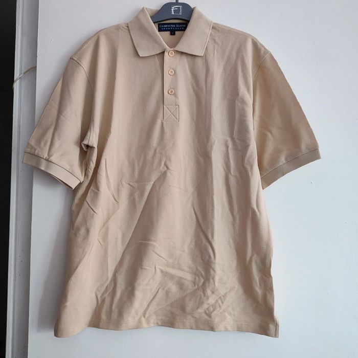 Polo beige clair 100% coton pour homme taille S, Compagnie Alpine - photo numéro 3
