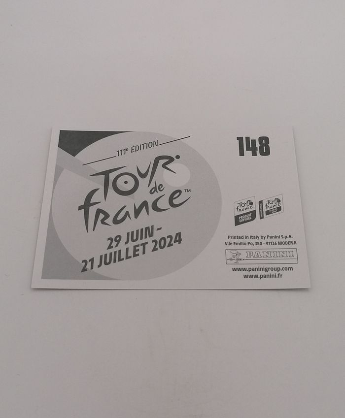 Panini sticker Tour de France 2024 n° 148. - photo numéro 3