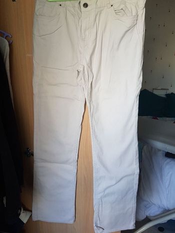Pantalon ecru femme 44